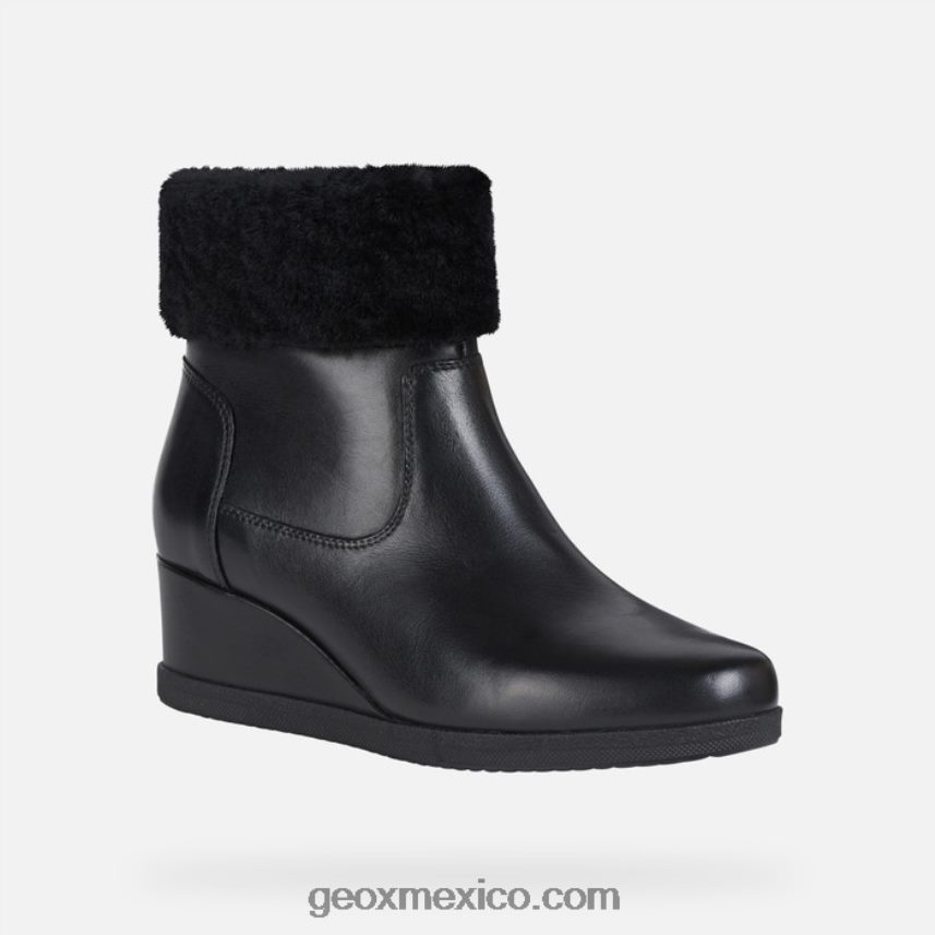 anylla cuña mujer negro Geox L846PZ271