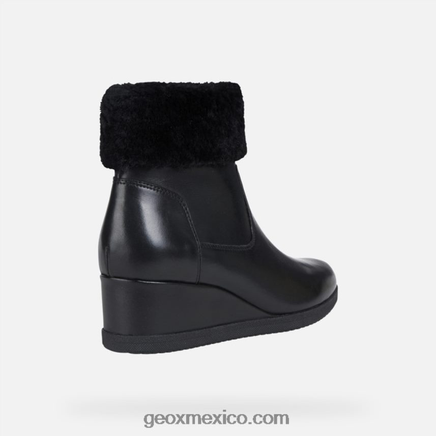 anylla cuña mujer negro Geox L846PZ271
