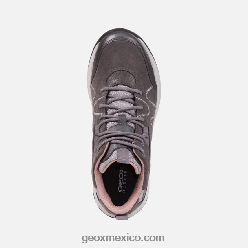 delray abx mujer gris oscuro/gris claro Geox L846PZ262