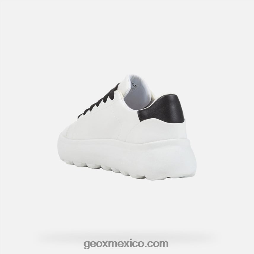 esferica ec41 mujer blanco negro Geox L846PZ1689