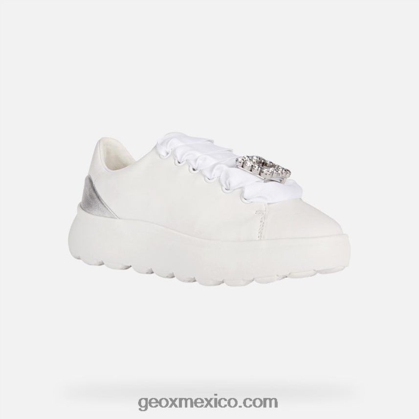esferica ec41 mujer plata blanca Geox L846PZ267