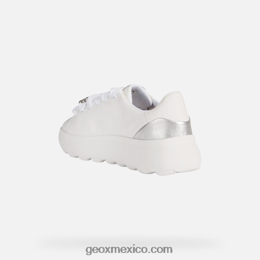 esferica ec41 mujer plata blanca Geox L846PZ267