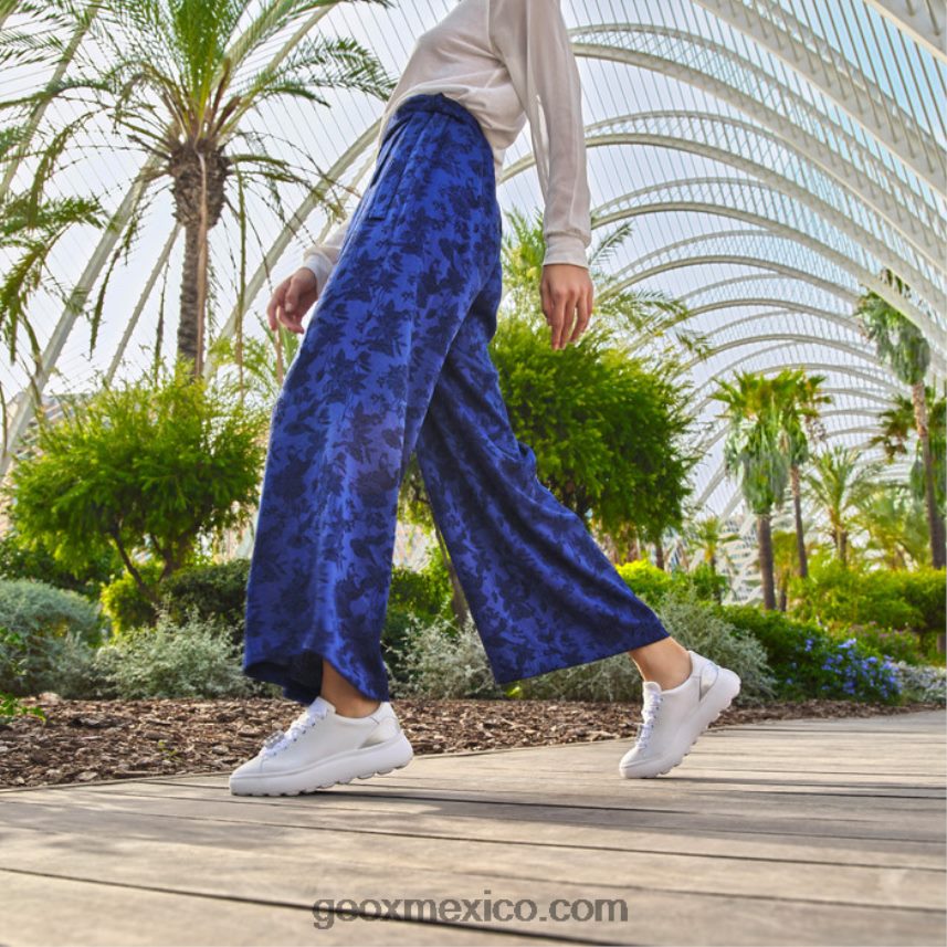 esferica ec41 mujer plata blanca Geox L846PZ267