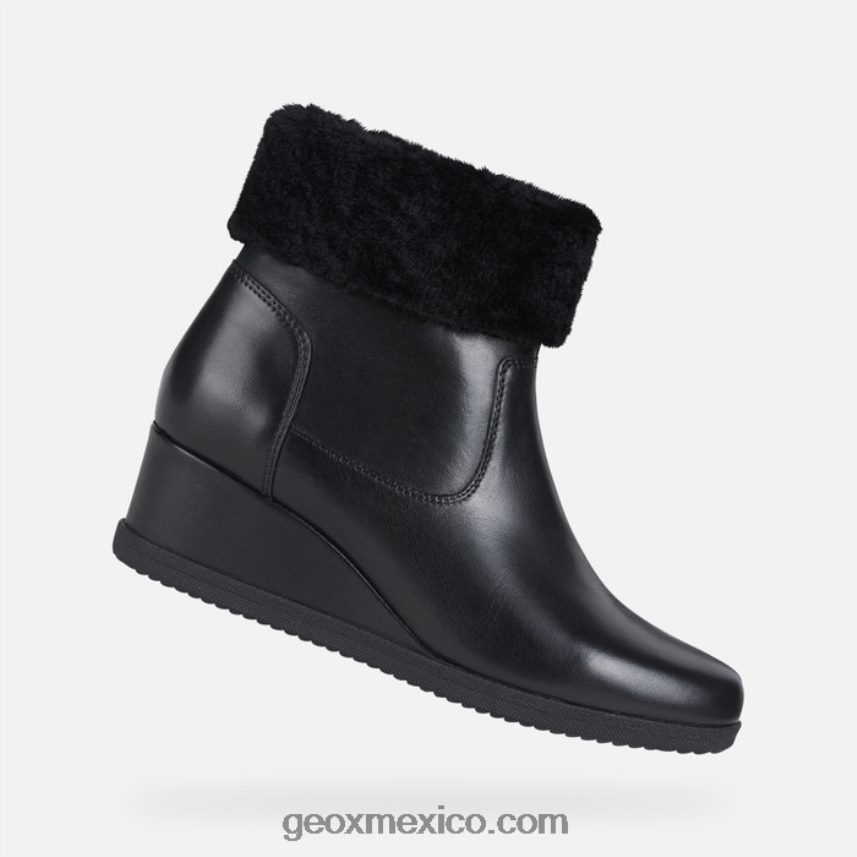 anylla cuña mujer negro Geox L846PZ271
