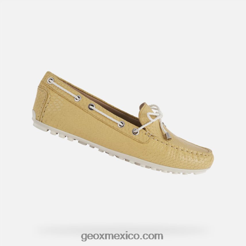 mujer leelyan amarillo claro/blanco Geox L846PZ467