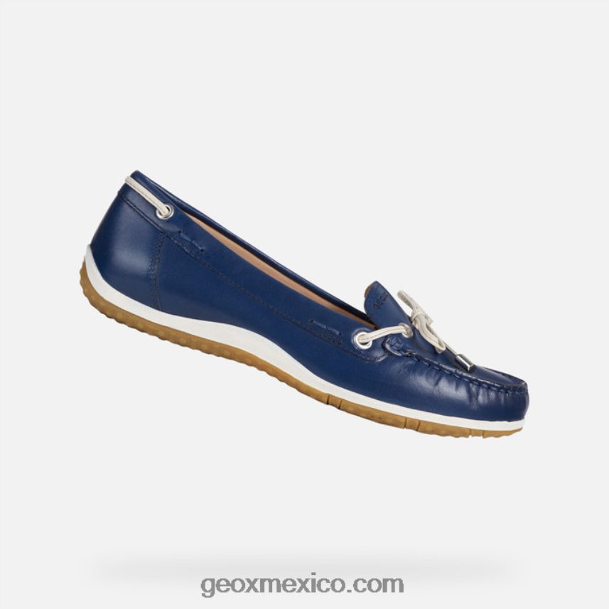 vega moc mujer azul/piel Geox L846PZ65