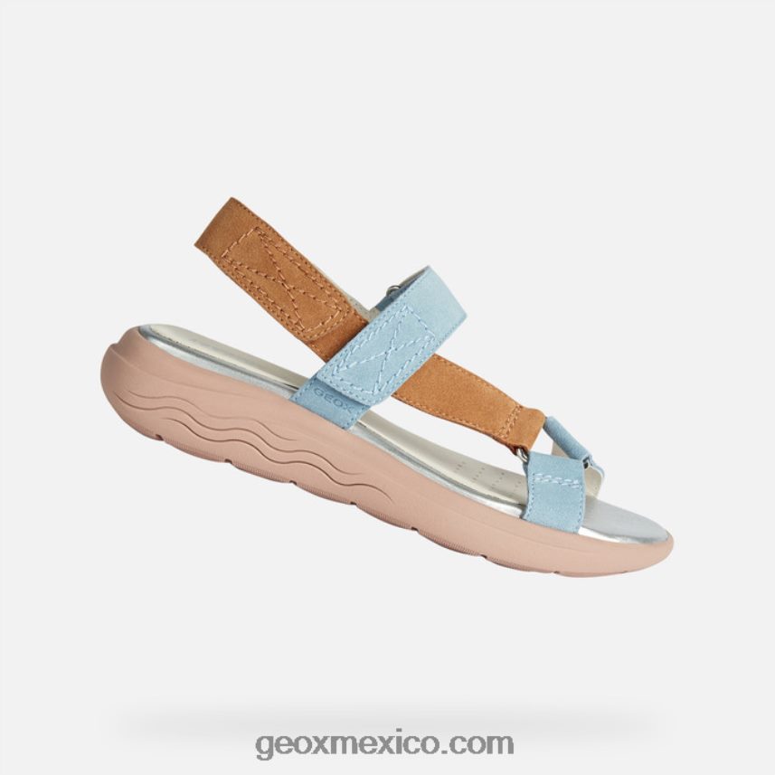 esferica ec5w mujer cielo claro/camello Geox L846PZ37