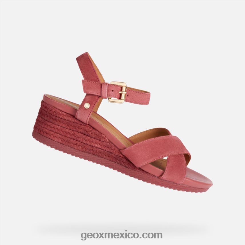 isquia corda mujer fucsia oscuro Geox L846PZ1679