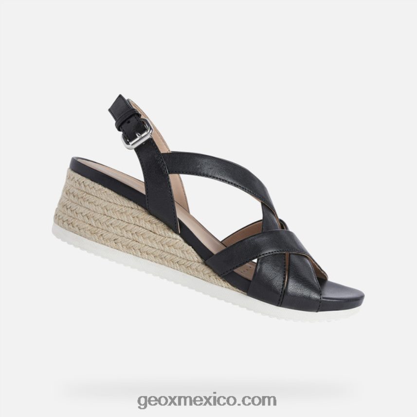 isquia corda mujer negro Geox L846PZ454