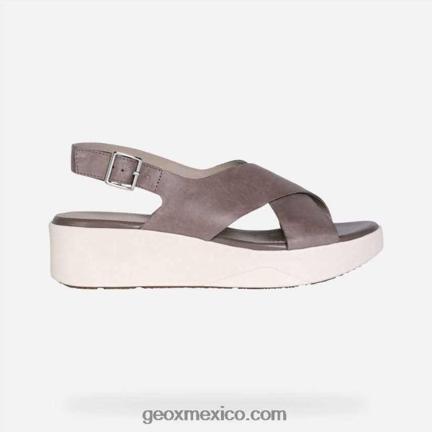 laudara mujer beige obscuro Geox L846PZ352