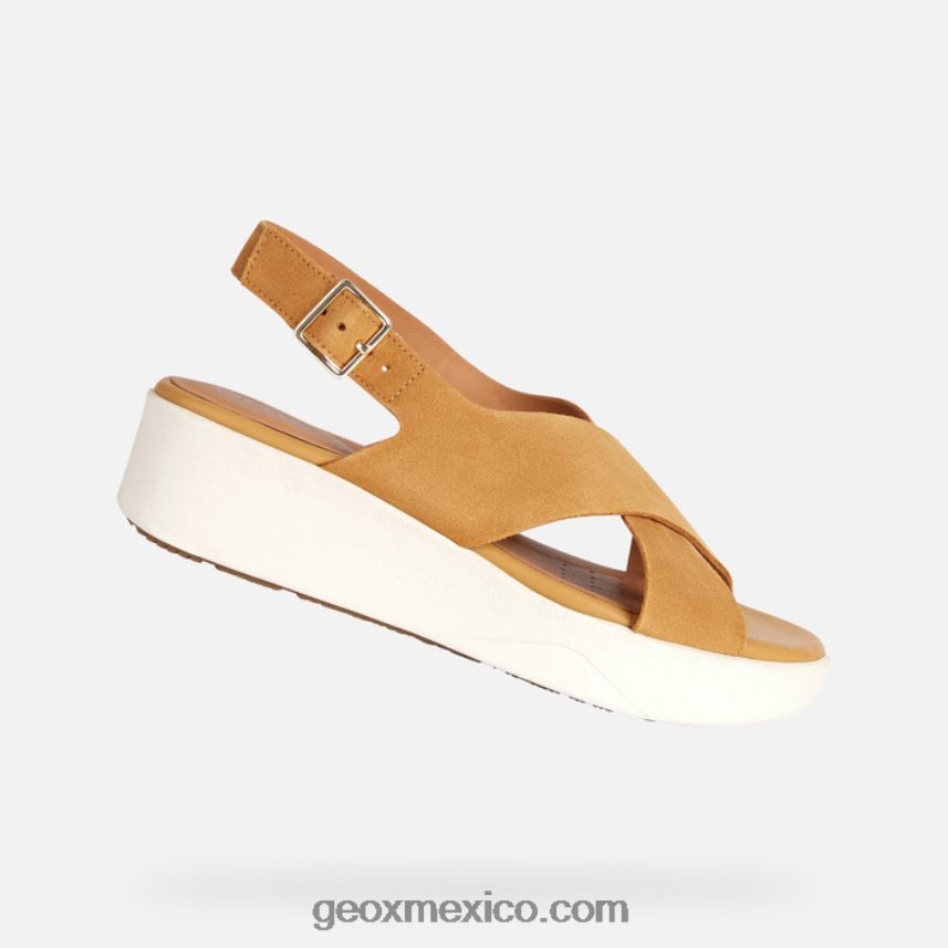 laudara mujer mostaza Geox L846PZ128