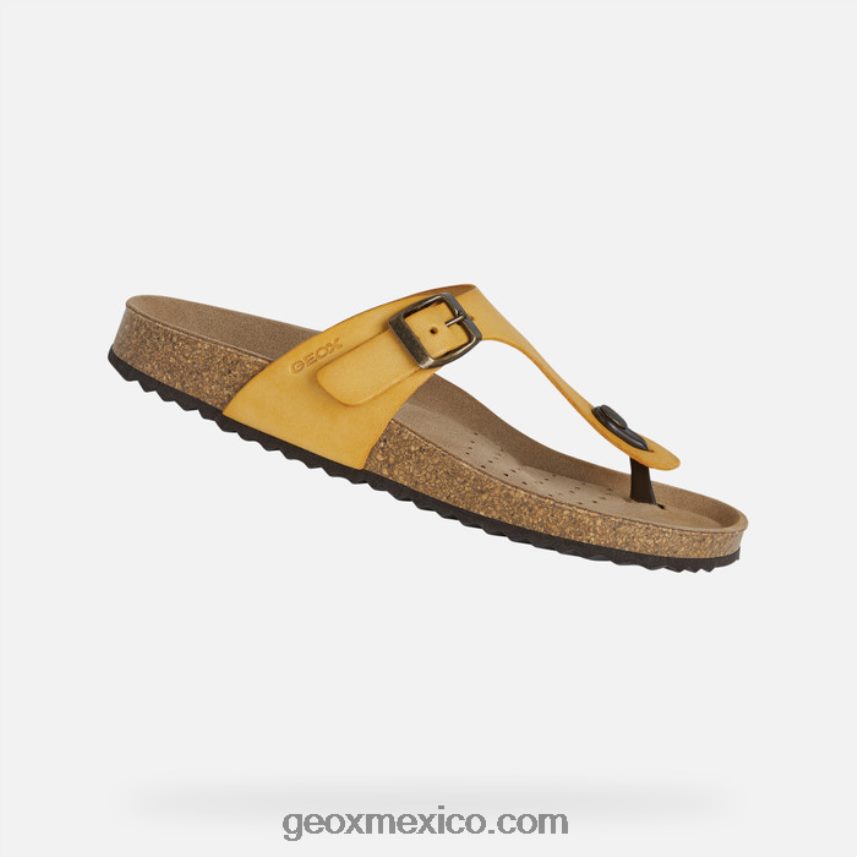 mujer brionia amarillo oscuro Geox L846PZ495