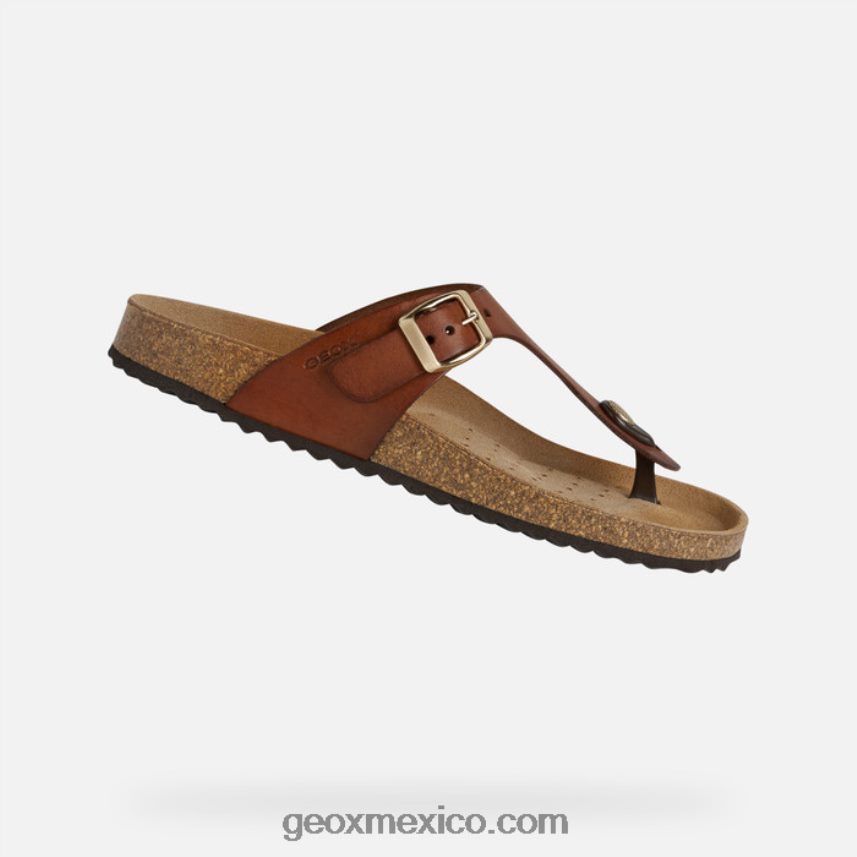 mujer brionia marrón Geox L846PZ494