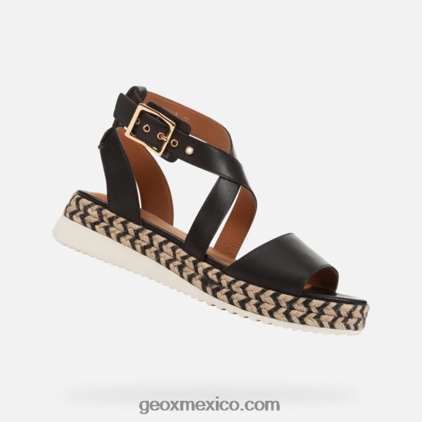 mujer eolia negro Geox L846PZ200