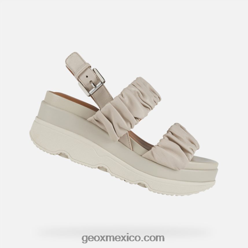 mujer gardenia crema Geox L846PZ469