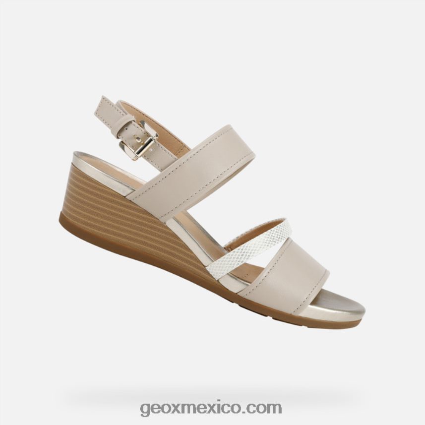 mujer marykarmen beige/oro claro Geox L846PZ542