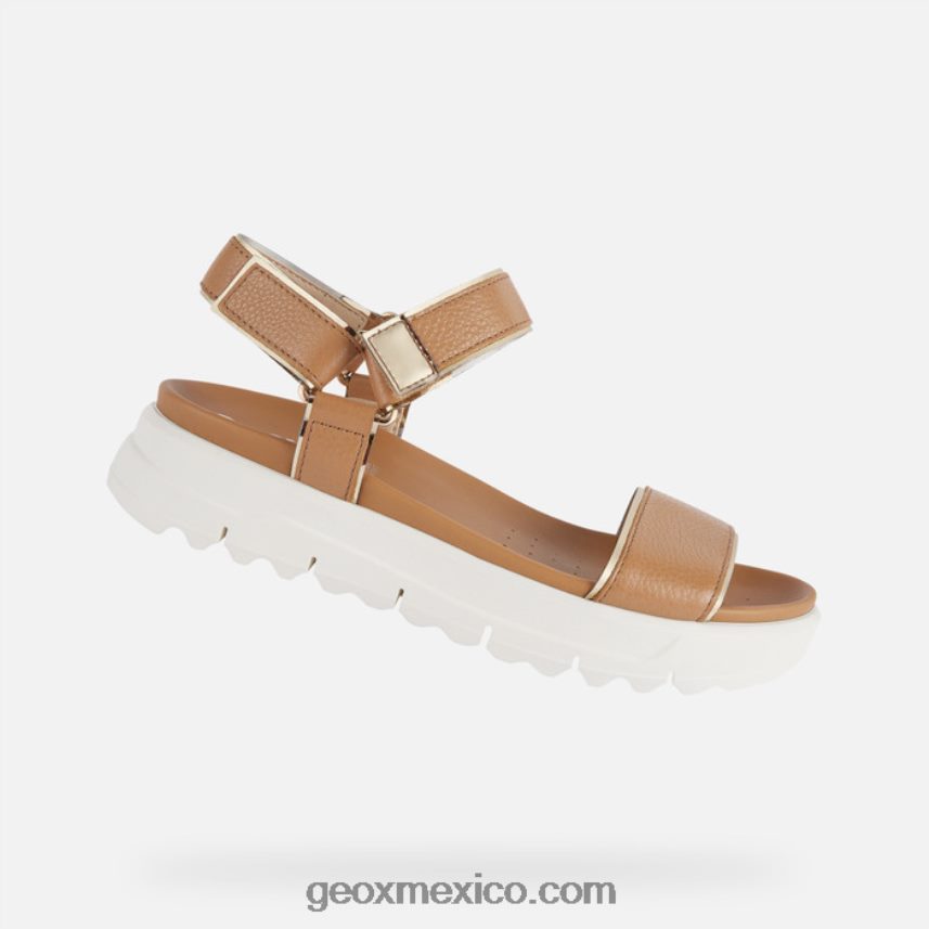xand 2.1s mujer camello/oro claro Geox L846PZ141
