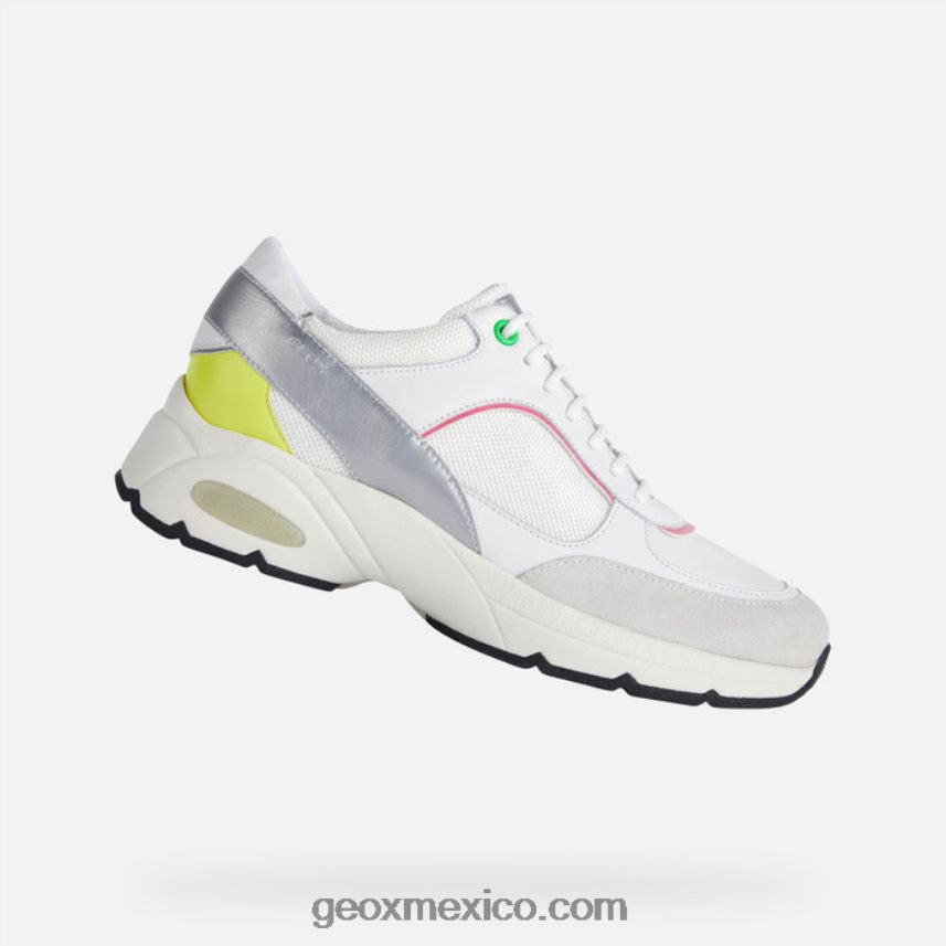 mujer alhora blanco/fucsia flúor Geox L846PZ413