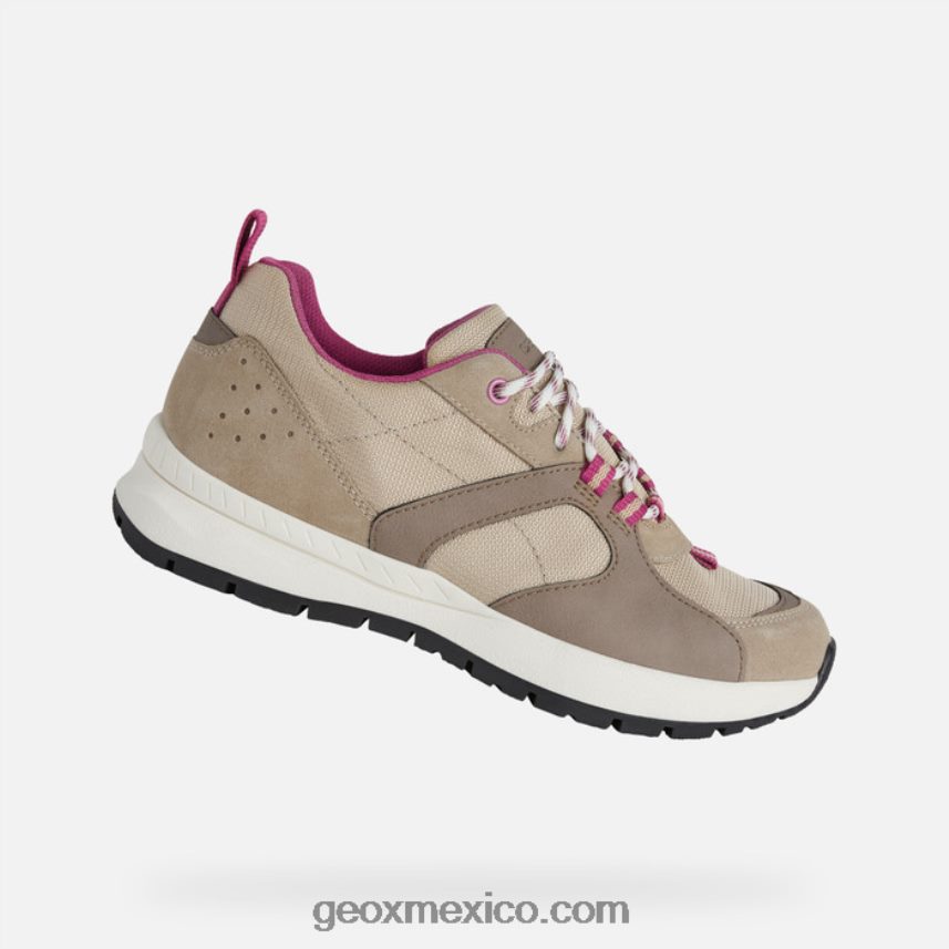 mujer braie marrón claro Geox L846PZ569