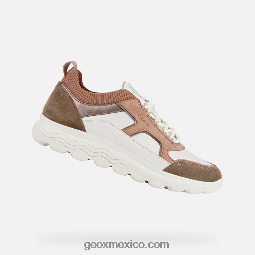 mujer esferica blanco hueso/rosa oscuro Geox L846PZ459