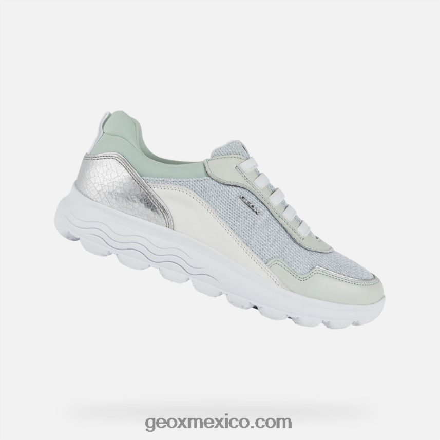 mujer esferica menta/blanco Geox L846PZ1730
