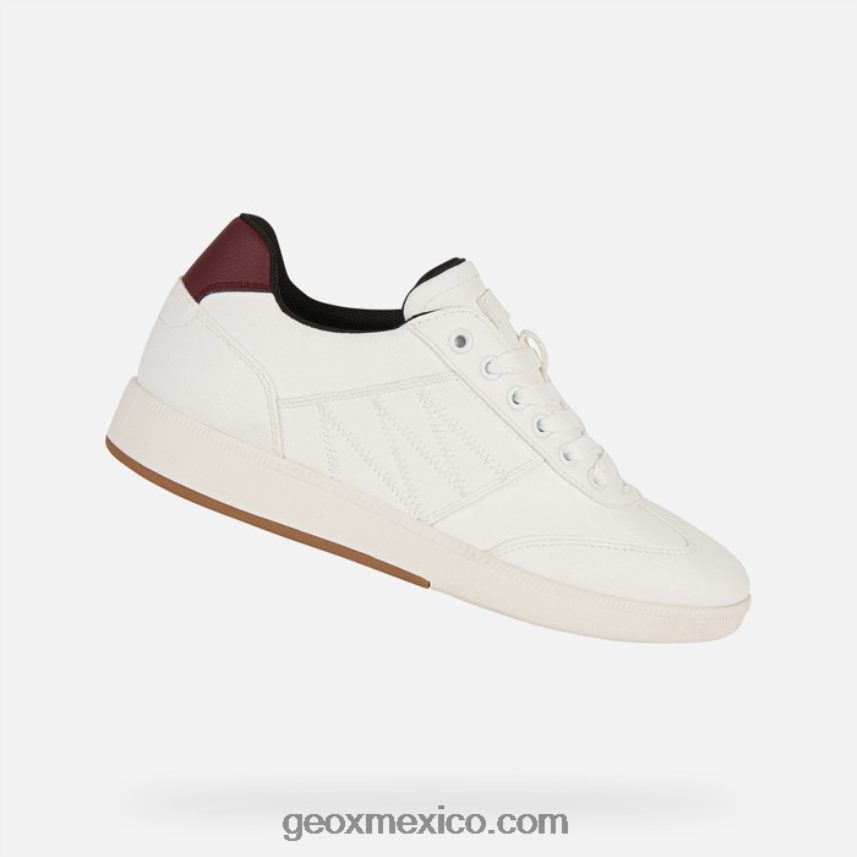 mujer meleda blanco/burdeos oscuro Geox L846PZ253