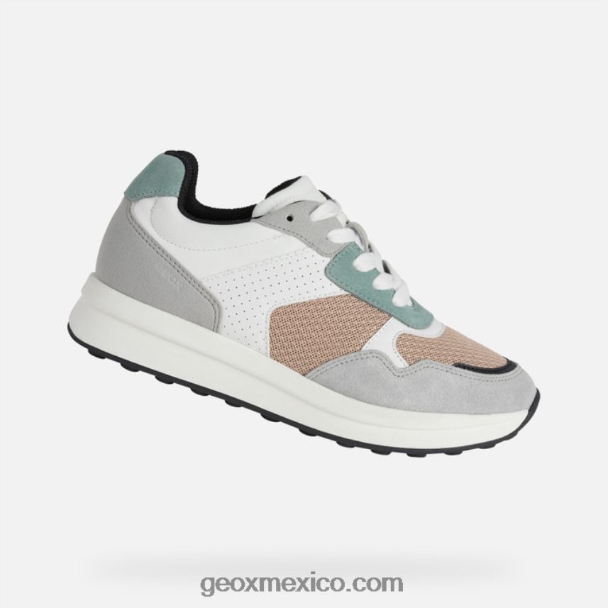 mujer runntix piel dk/gris lt Geox L846PZ567