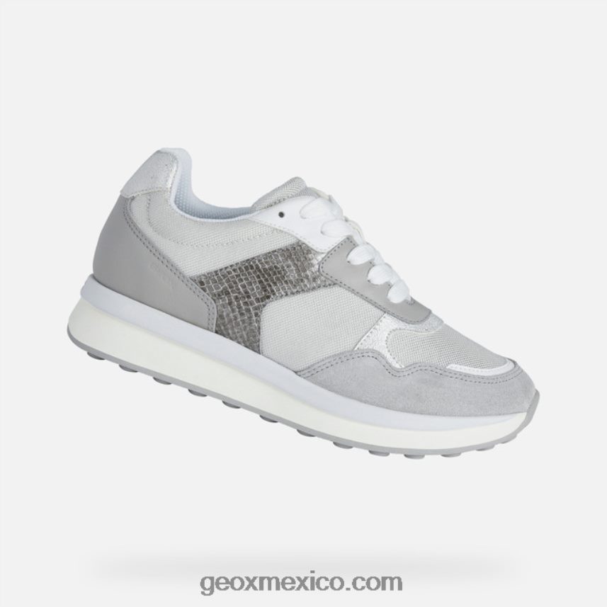 mujer runntix plata/gris claro Geox L846PZ381