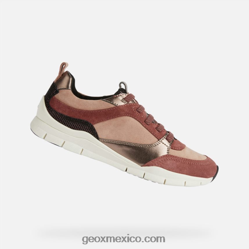 mujer sukie caoba/rosa oscuro Geox L846PZ295