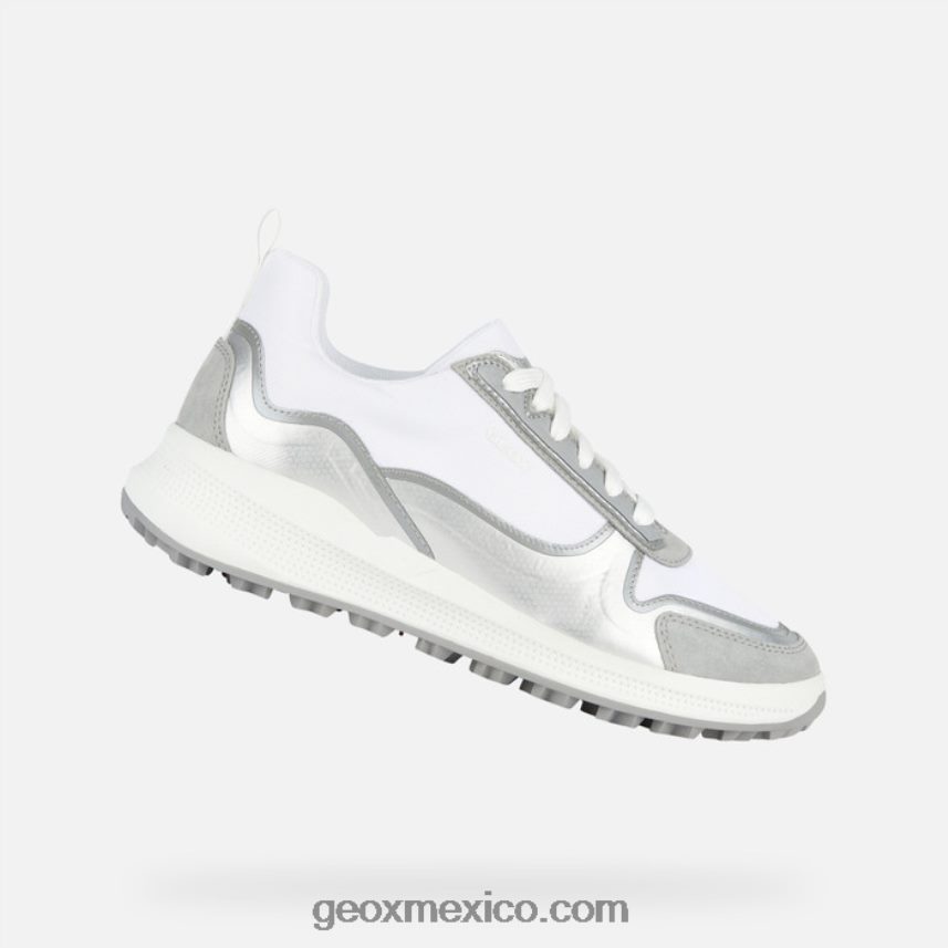 pg1x mujer gris claro/blanco Geox L846PZ1700
