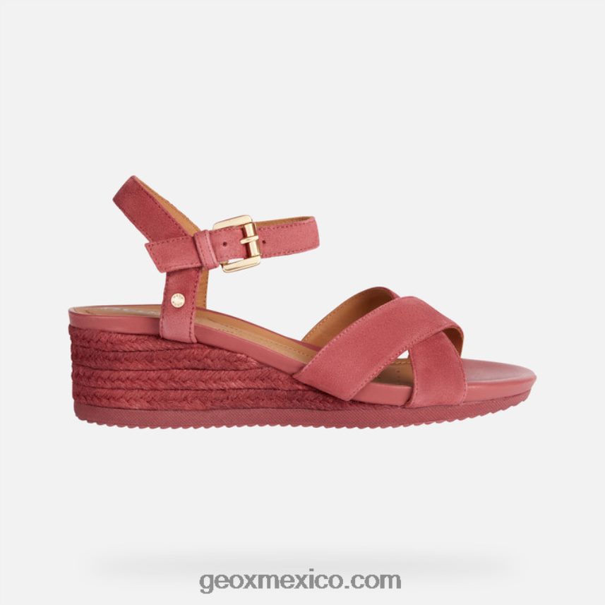 isquia corda mujer fucsia oscuro Geox L846PZ1679