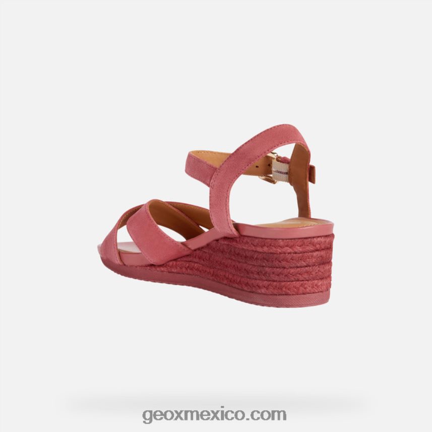 isquia corda mujer fucsia oscuro Geox L846PZ1679