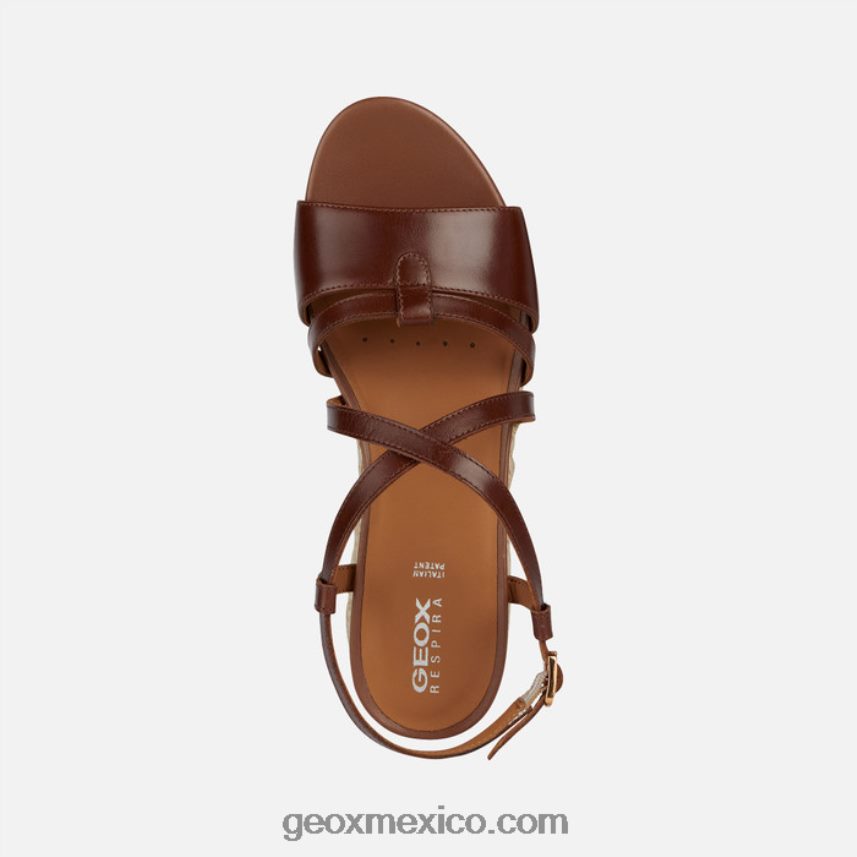 isquia corda mujer marrón Geox L846PZ142