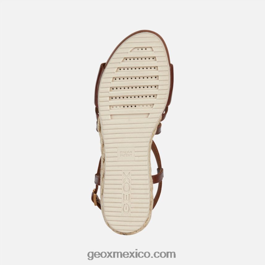 isquia corda mujer marrón Geox L846PZ142