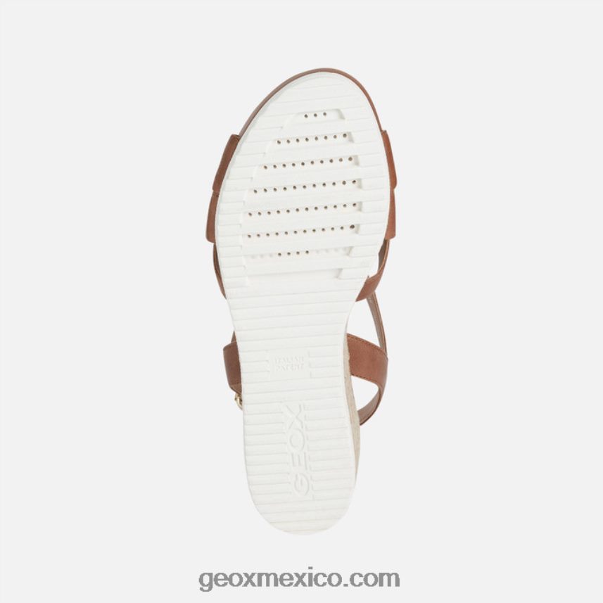 isquia corda mujer marrón Geox L846PZ453