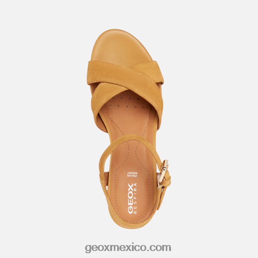 isquia corda mujer mostaza Geox L846PZ1677