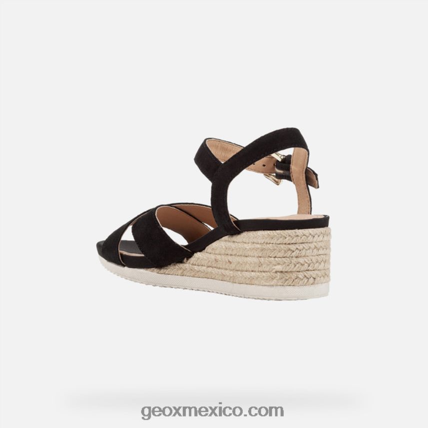 isquia corda mujer negro Geox L846PZ167