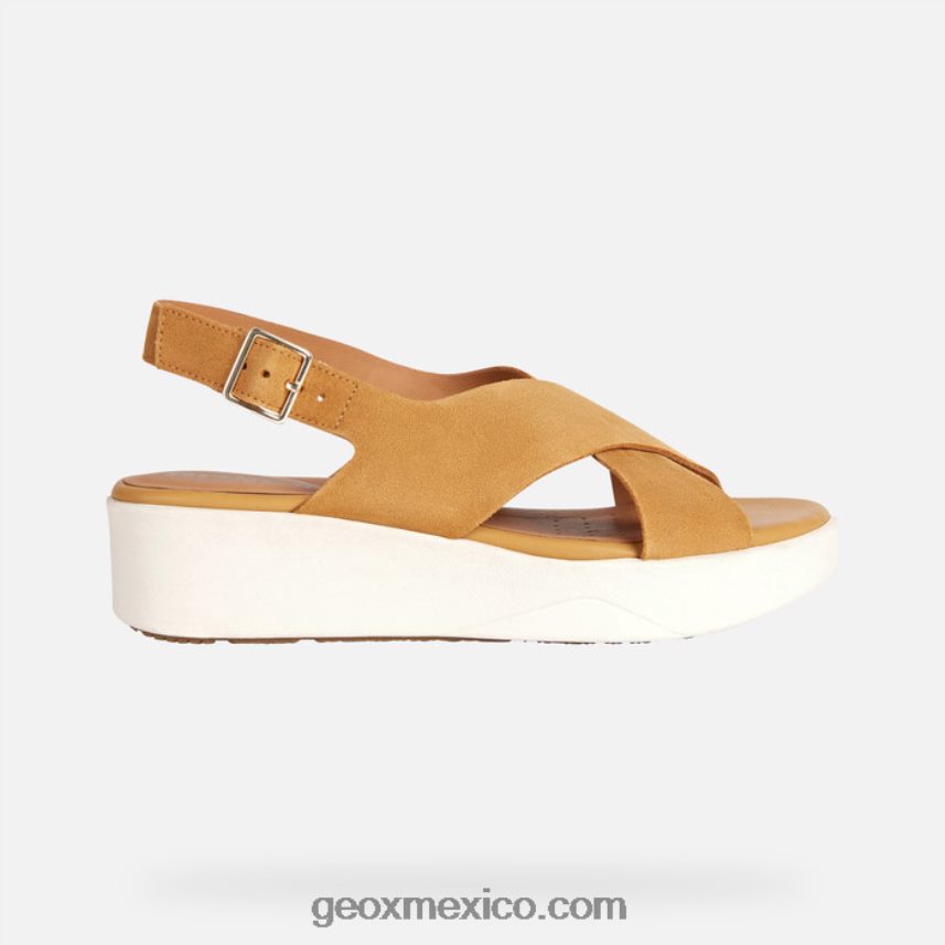 laudara mujer mostaza Geox L846PZ128