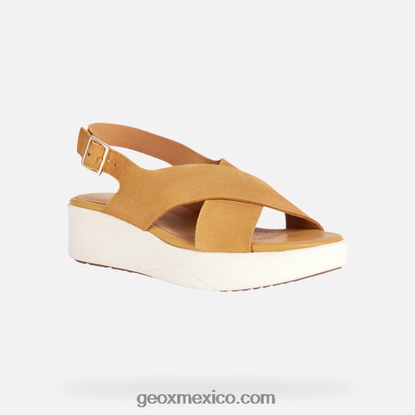 laudara mujer mostaza Geox L846PZ128