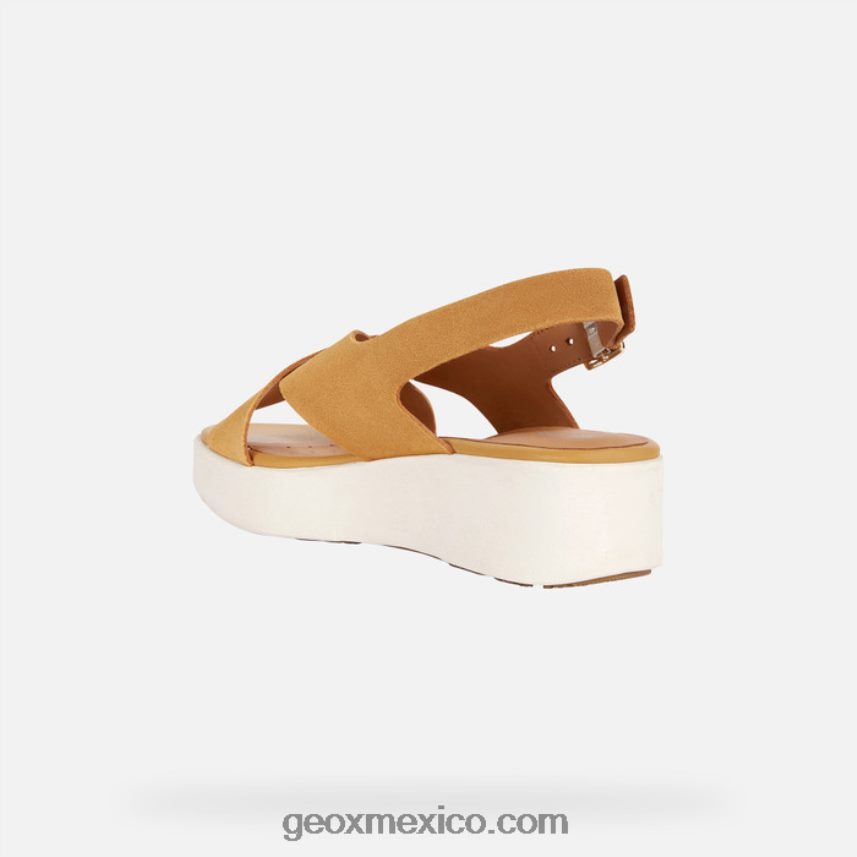 laudara mujer mostaza Geox L846PZ128