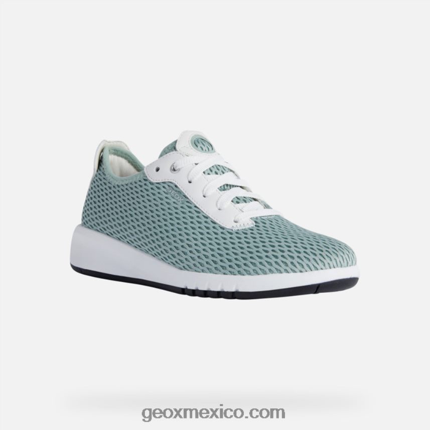mujer aerantis menta/blanco Geox L846PZ336