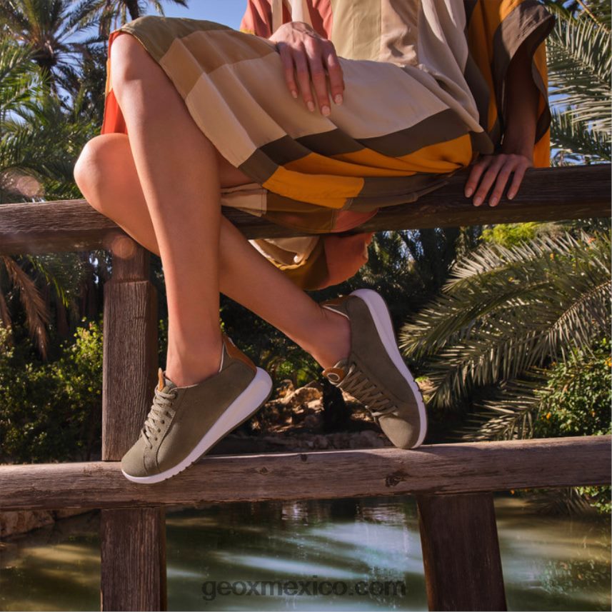 mujer aerantis pistacho/camello Geox L846PZ103