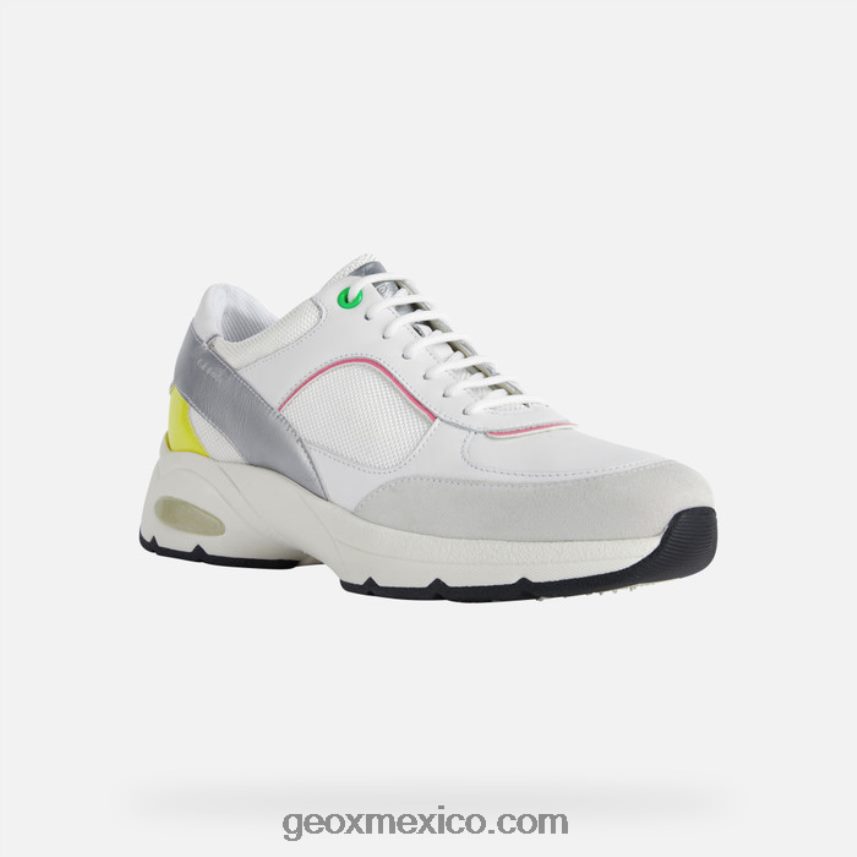 mujer alhora blanco/fucsia flúor Geox L846PZ413
