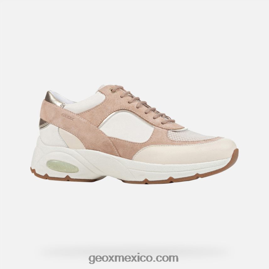 mujer alhora piel oscura/blanco roto Geox L846PZ125