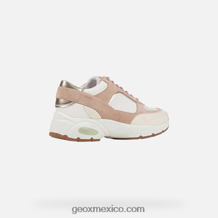 mujer alhora piel oscura/blanco roto Geox L846PZ125