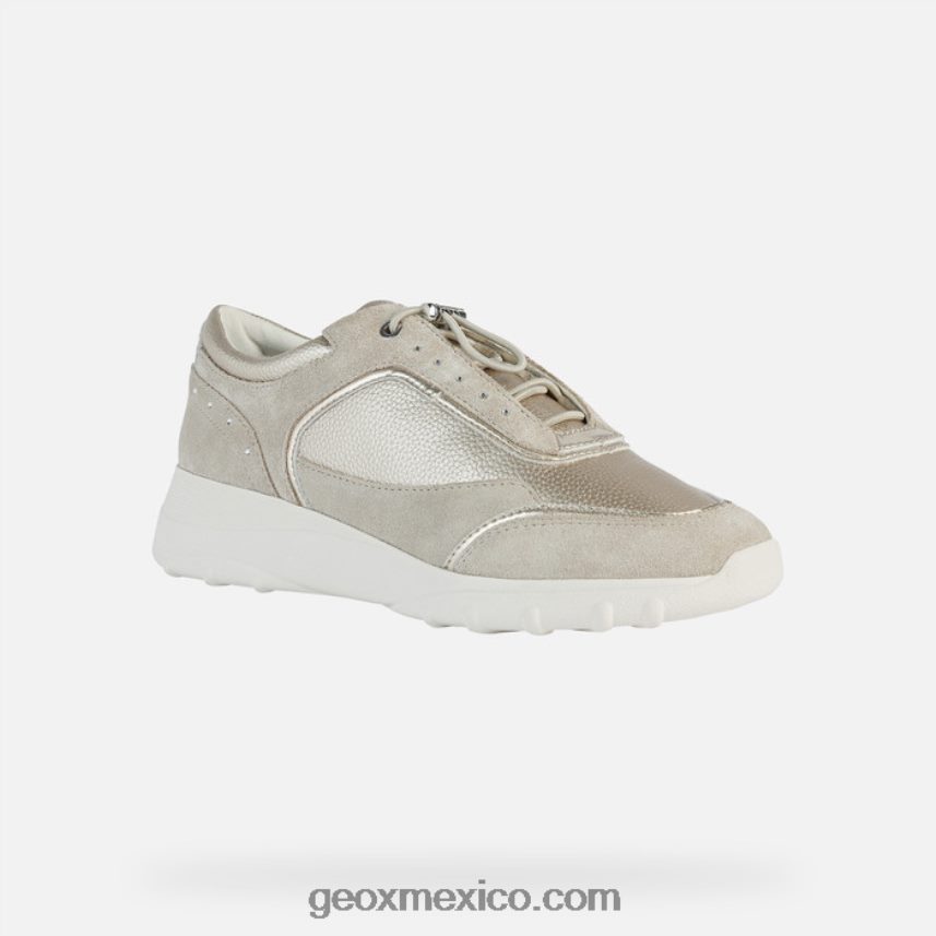 mujer alleniee dorado claro/taupe claro Geox L846PZ518