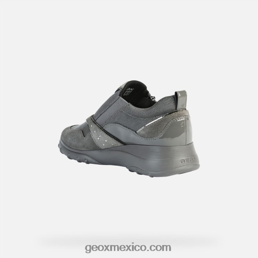 mujer alleniee gris oscuro Geox L846PZ417