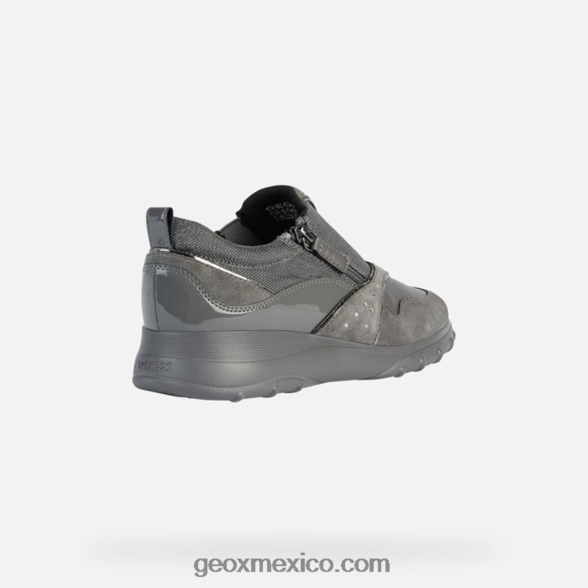 mujer alleniee gris oscuro Geox L846PZ417