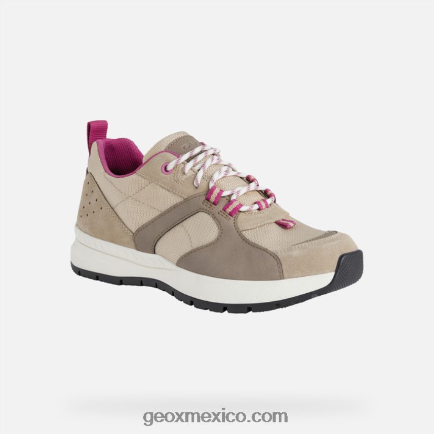 mujer braie marrón claro Geox L846PZ569