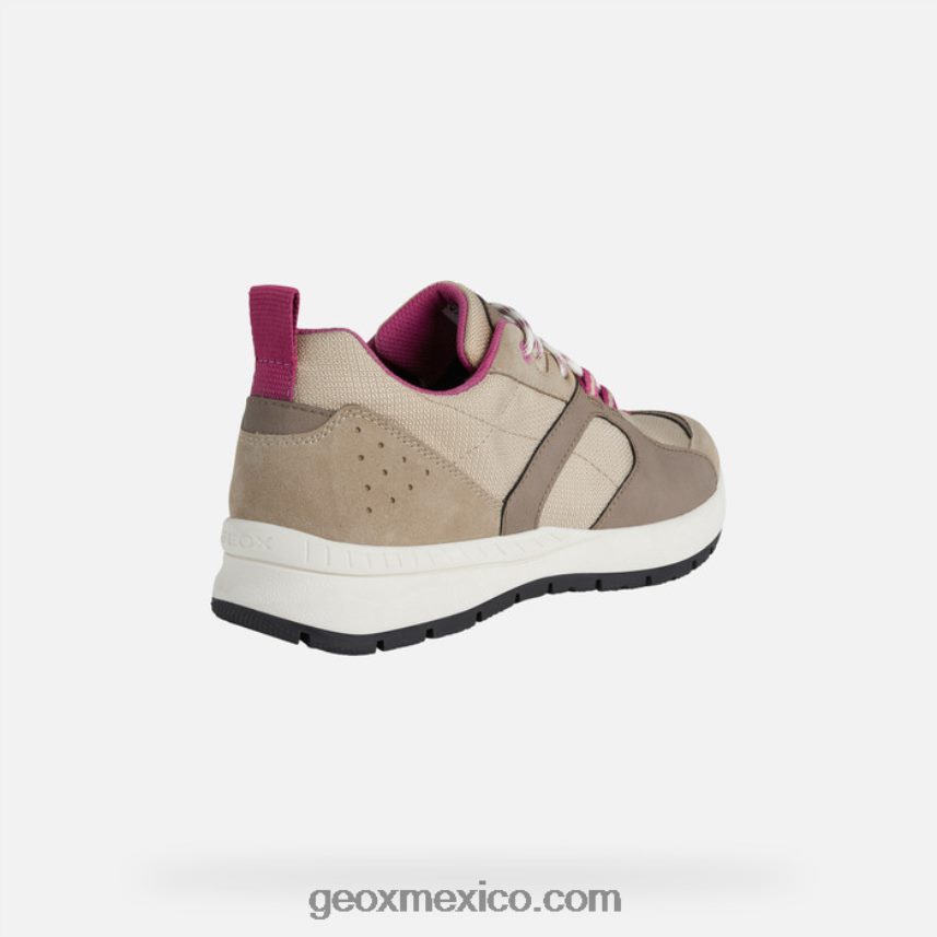 mujer braie marrón claro Geox L846PZ569